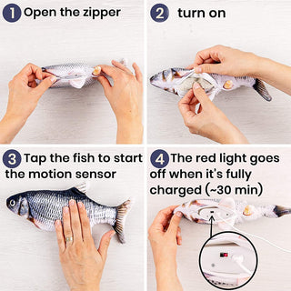 Electronic Floppy Fish Toy For Pets