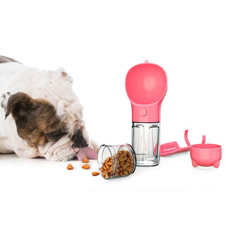 Multifunctional Dog Water + Food Bottle