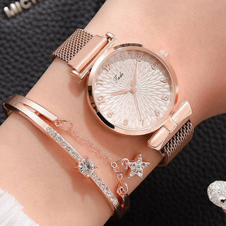 Luxury Quartz Watch + Bracelet Set