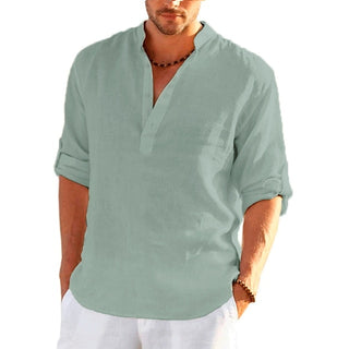 Men's Linen Long Sleeve Shirt