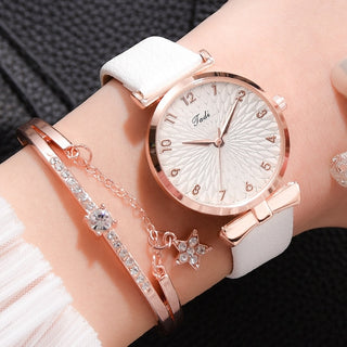 Luxury Quartz Watch + Bracelet Set