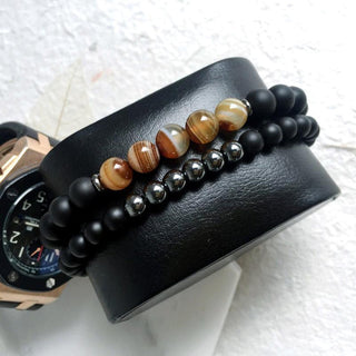 Agate Balancing Bracelet Set